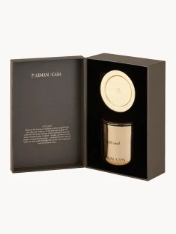 Outlet Armani Casa Bougie parfumée Pegaso Gold Leaf Gingembre, cardamome et rose poivre