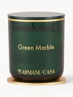 Fashion Armani Casa Bougie parfumée Pegaso Green Marble Jasmin, néroli et musc blanc