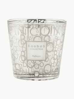 Outlet Baobab Bougie parfumée soufflée bouche My First Platinum (ambre, noix de muscade & vétiver) Ambre, noix de muscade et vétiver
