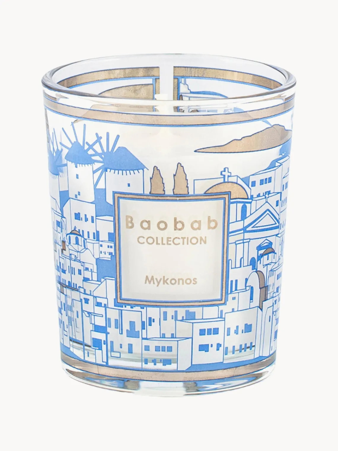 Outlet Baobab Bougies parfumées soufflées bouche My First , 3 élém. Manhattan, Paris et Mykonos