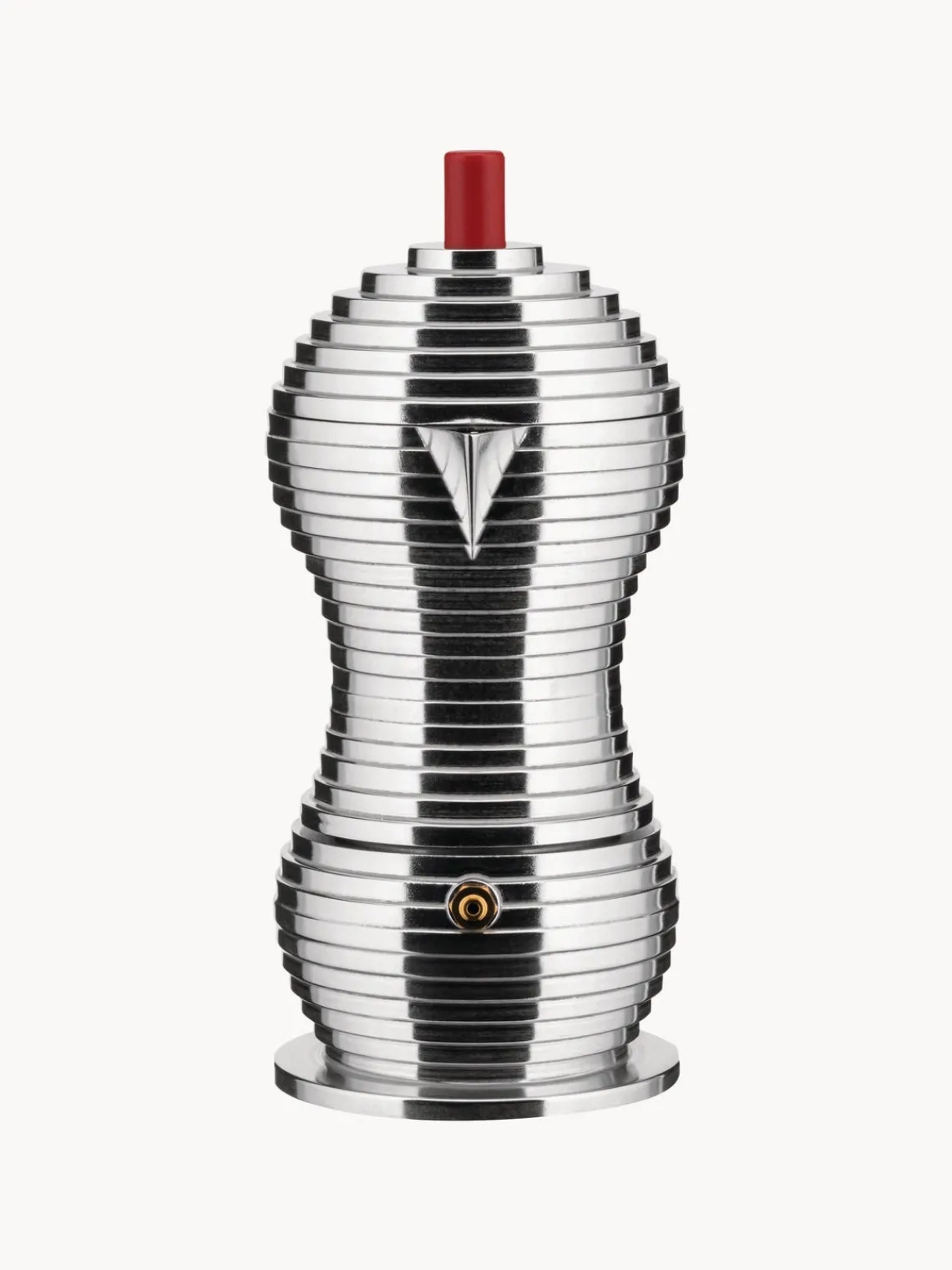 New ALESSI Bouilloire à espresso Pulcina Argenté, haute brillance, rouge