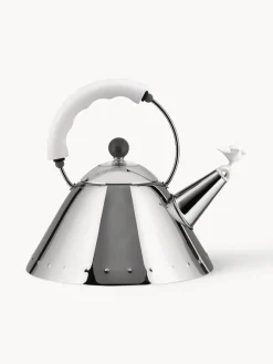Sale ALESSI Bouilloire avec sifflet Bird, 2 L Argenté, blanc