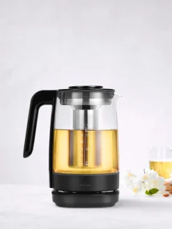 Discount ZWILLING Bouilloire en verre avec infuseur Enfinigy, 1,7 L Noir, mat