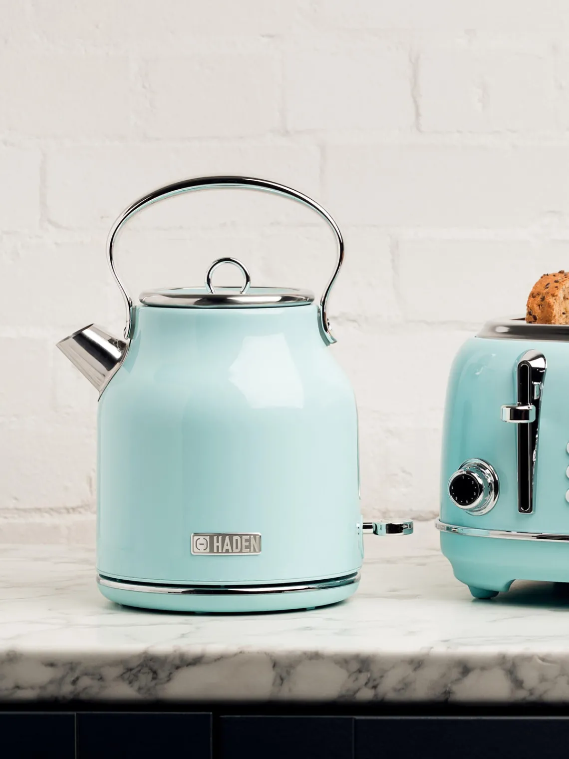 Outlet Haden Bouilloire Heritage, 1,7 L Turquoise, argenté