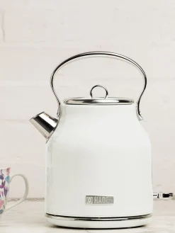New Haden Bouilloire Heritage, 1,7 L Blanc, argenté