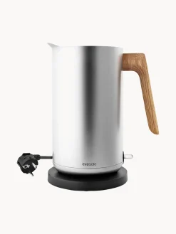 New Eva Solo Bouilloire Nordic Kitchen, 1,5 L Argenté, bois de chêne, noir