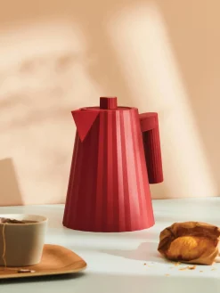 Sale ALESSI Bouilloire Plissé, 1 L Rouge