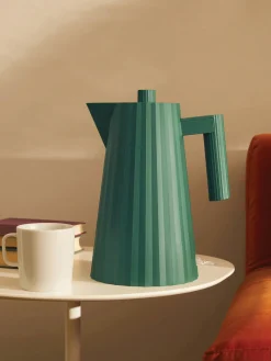 Outlet ALESSI Bouilloire Plissé, 1,7 L Vert foncé