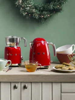 Best Smeg Bouilloire 50's Style, 1,7 L Rouge, haute brillance