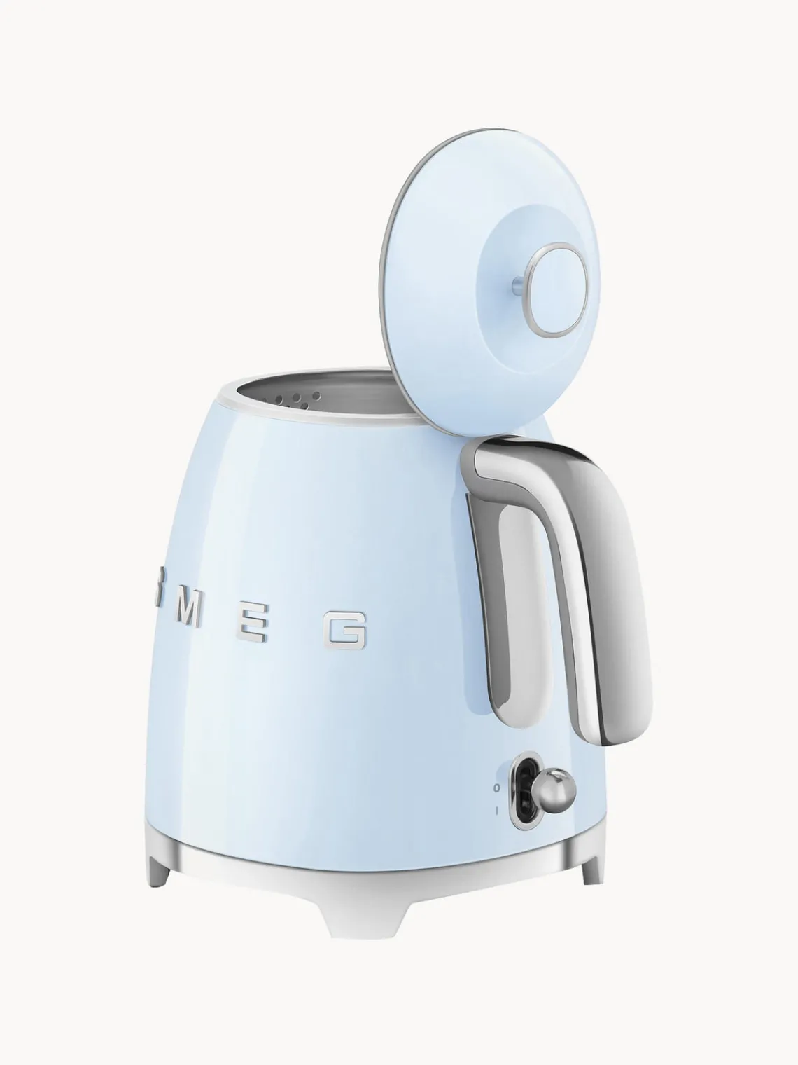 Sale Smeg Bouilloire 50's Style, 800 mL Bleu ciel, haute brillance