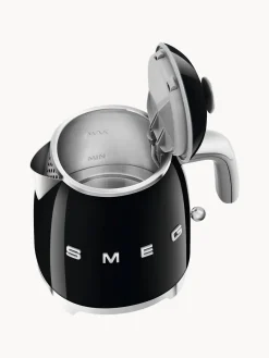 Outlet Smeg Bouilloire 50's Style, 800 mL Noir, haute brillance