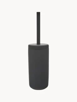 Online Zone Denmark Brosse pour WC avec récipient Omega Noir