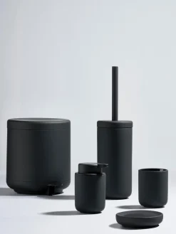 Online Zone Denmark Brosse pour WC avec récipient Omega Noir