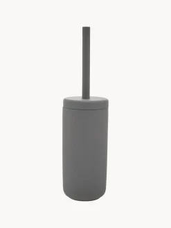 Discount Zone Denmark Brosse pour WC avec récipient Omega Gris foncé