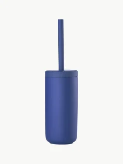 Outlet Zone Denmark Brosse pour WC avec récipient Omega Bleu roi