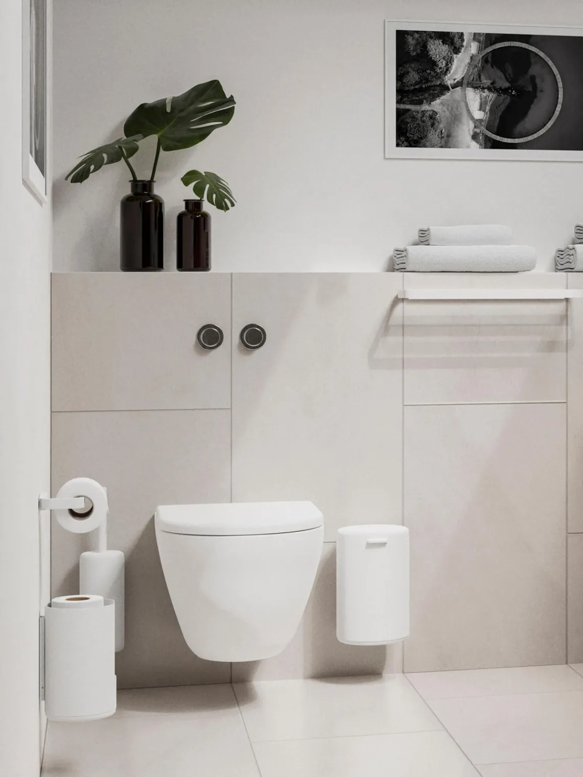 Hot Zone Denmark Brosse pour WC avec support mural Rim