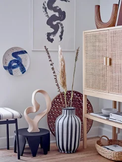 Sale Bloomingville Buffet haut en pin/rotin Sanna