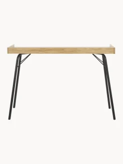 Best Woodman Bureau avec plateau en bois Rayburn Bois clair, noir