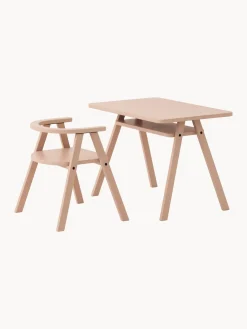 Hot Nobodinoz Bureau en hêtre pour enfant Growing Green Rose pâle