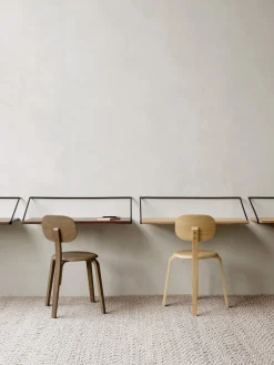 Sale Audo Copenhagen Bureau mural en bois et métal Majorka Bois clair