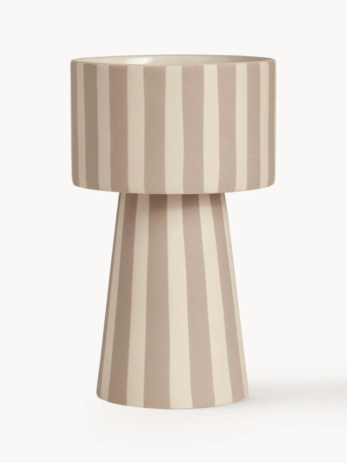 Best Oyoy Living Design Cache pot fait main Toppu, haut. 24 cm Tons beiges