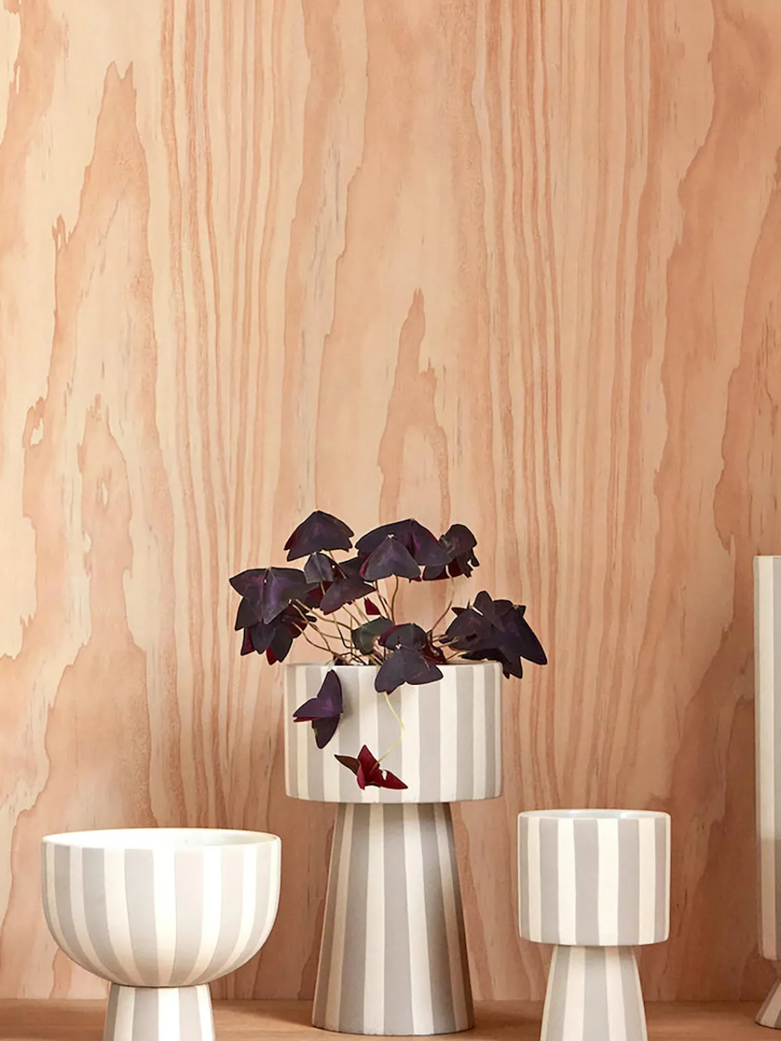 Best Oyoy Living Design Cache pot fait main Toppu, haut. 24 cm Tons beiges