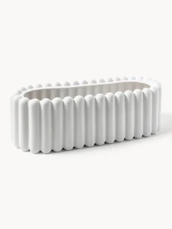 Fashion DBKD Cache-pot en céramique Mist, larg. 48 cm Blanc, mat