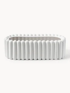 Fashion DBKD Cache-pot en céramique Mist, larg. 48 cm Blanc, mat