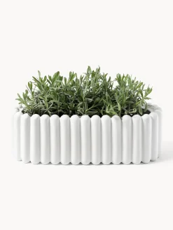 Fashion DBKD Cache-pot en céramique Mist, larg. 48 cm Blanc, mat