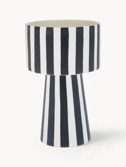 Best Oyoy Living Design Cache-pot en céramique Toppu, haut. 24 cm Blanc, noir