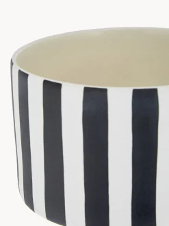 Best Oyoy Living Design Cache-pot en céramique Toppu, haut. 24 cm Blanc, noir
