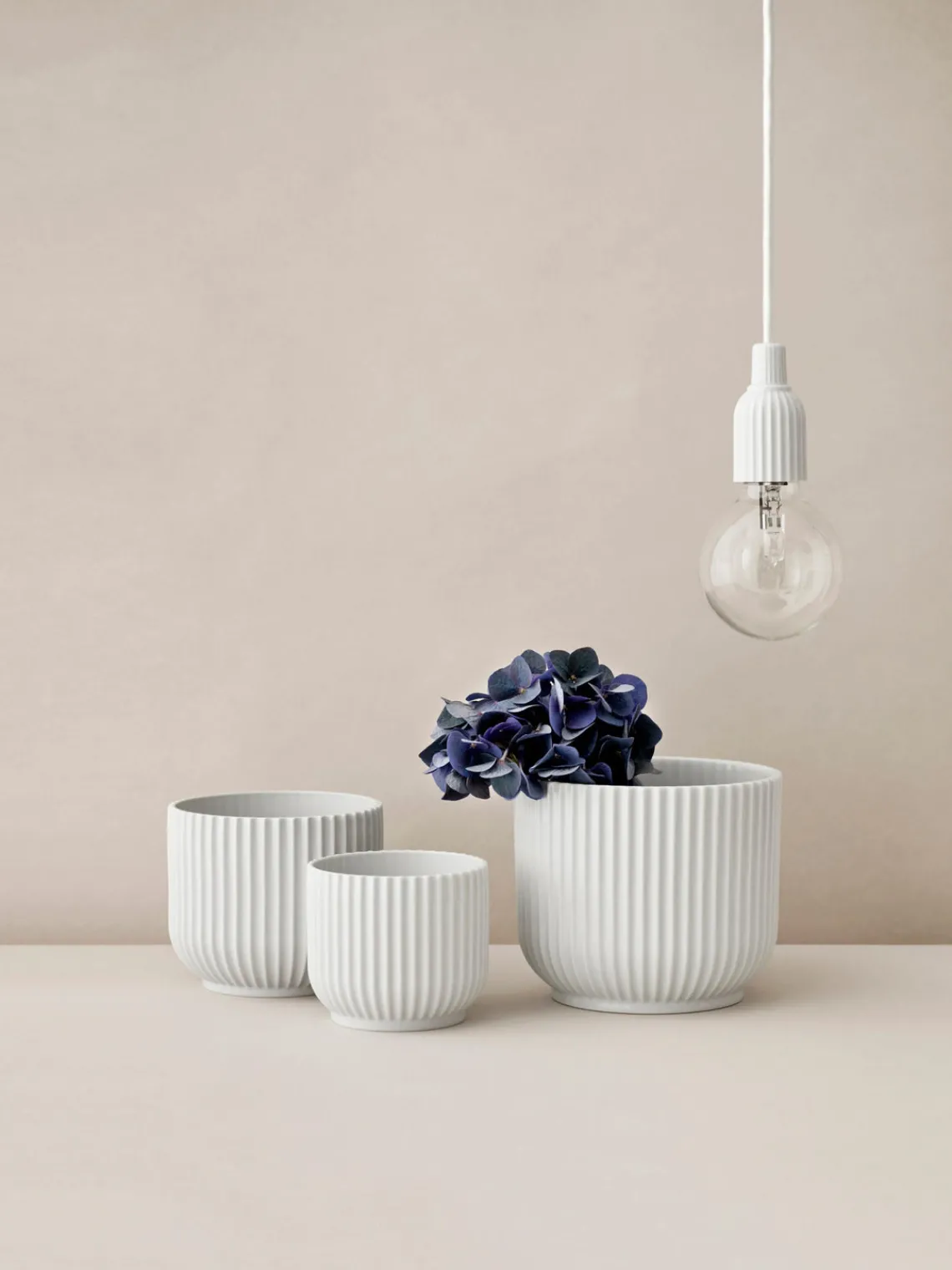 Discount Lyngby Porcelaen Cache-pot en porcelaine Lyngby, haut. 16 cm