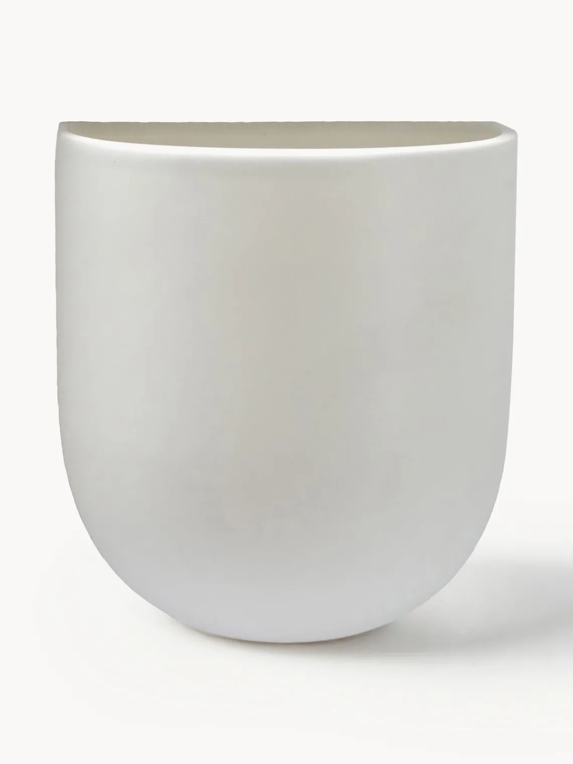 Sale DBKD Cache-pot mural Cut, larg. 15 cm Blanc cassé, mat
