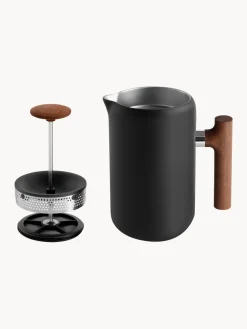 Fashion Fellow Cafetière Clara Noir, bois foncé