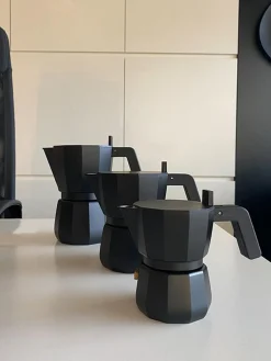 Best ALESSI Cafetière espresso Moka, tailles variées Noir