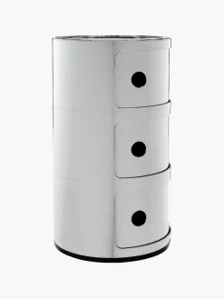 Discount Kartell Caisson design 3 modules Componibili Argenté