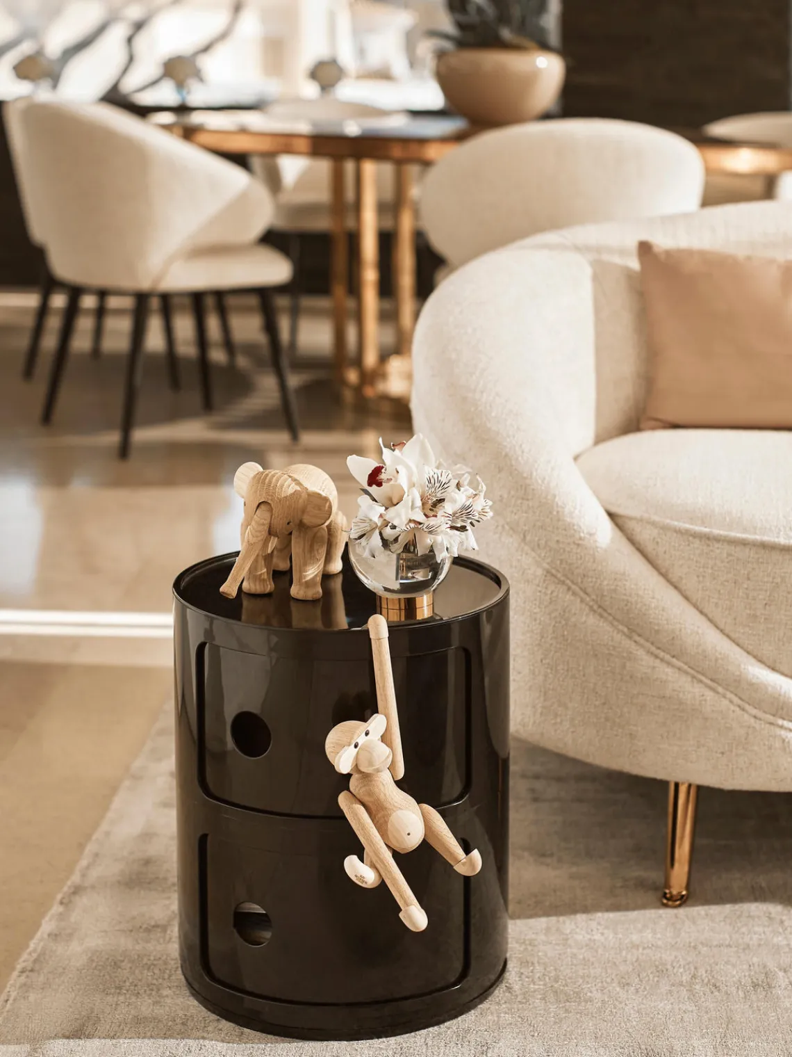 Outlet Kartell Caisson design 3 modules Componibili Noir