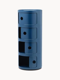 Outlet Kartell Caisson design 4 modules Componibili Gris-bleu, haute brillance