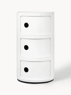 Clearance Kartell Caisson design 3 modules Componibili Blanc, haute brillance