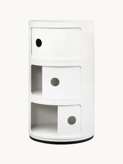 Clearance Kartell Caisson design 3 modules Componibili Blanc, haute brillance