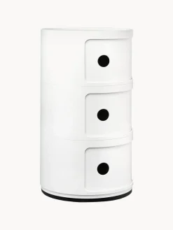 Clearance Kartell Caisson design 3 modules Componibili Blanc, haute brillance