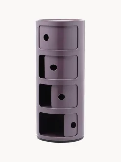Outlet Kartell Caisson design 4 modules Componibili Lilas, haute brillance