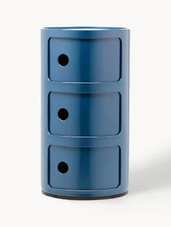 Online Kartell Caisson design 3 modules Componibili Gris-bleu, haute brillance