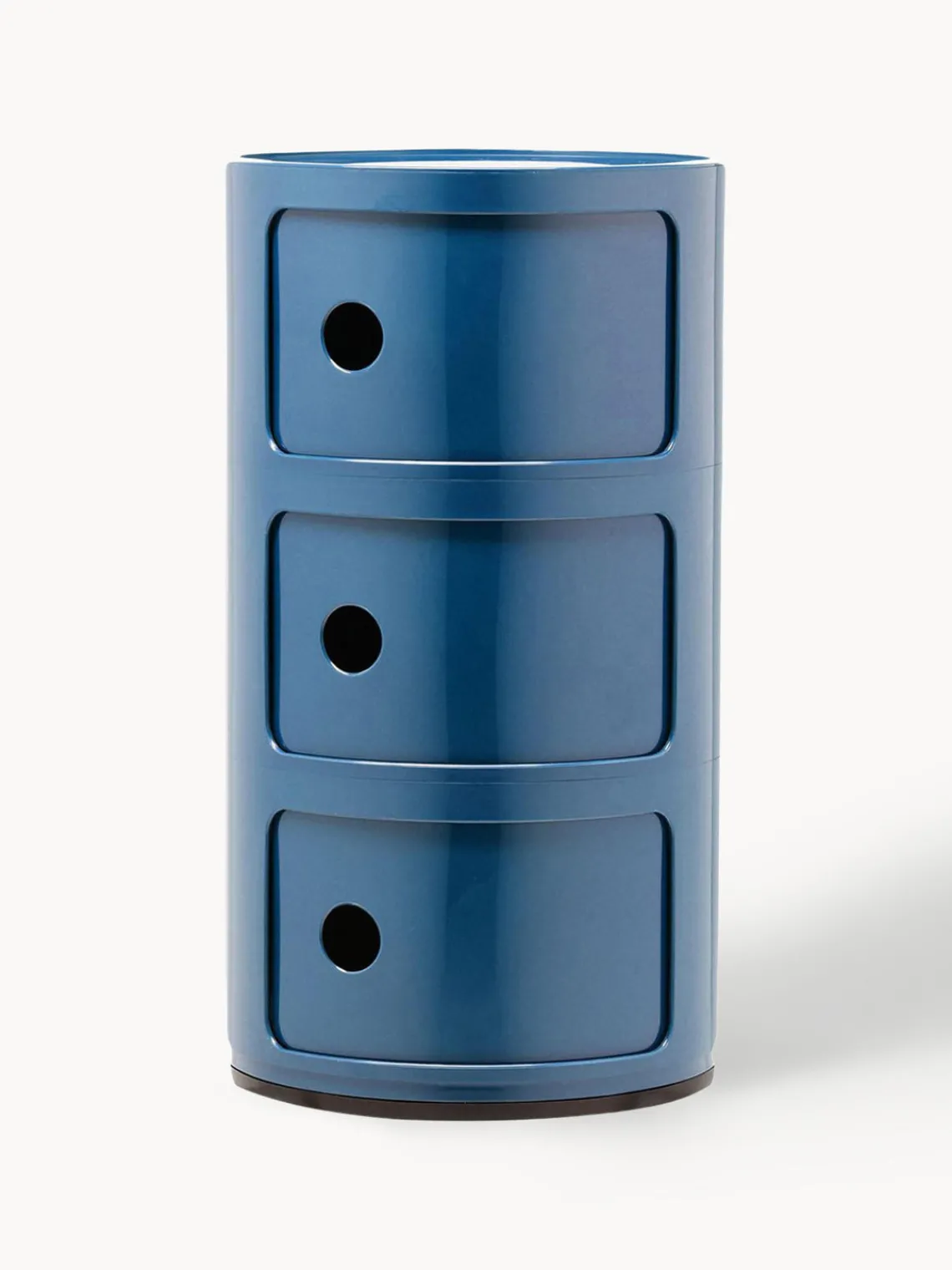 Online Kartell Caisson design 3 modules Componibili Gris-bleu, haute brillance