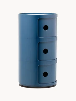 Online Kartell Caisson design 3 modules Componibili Gris-bleu, haute brillance