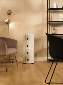 Best Kartell Caisson design 4 modules Componibili Blanc, haute brillance