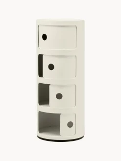 Best Kartell Caisson design 4 modules Componibili Blanc, haute brillance