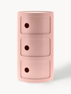 Sale Kartell Caisson design 3 modules Componibili Bio Vieux rose, mat