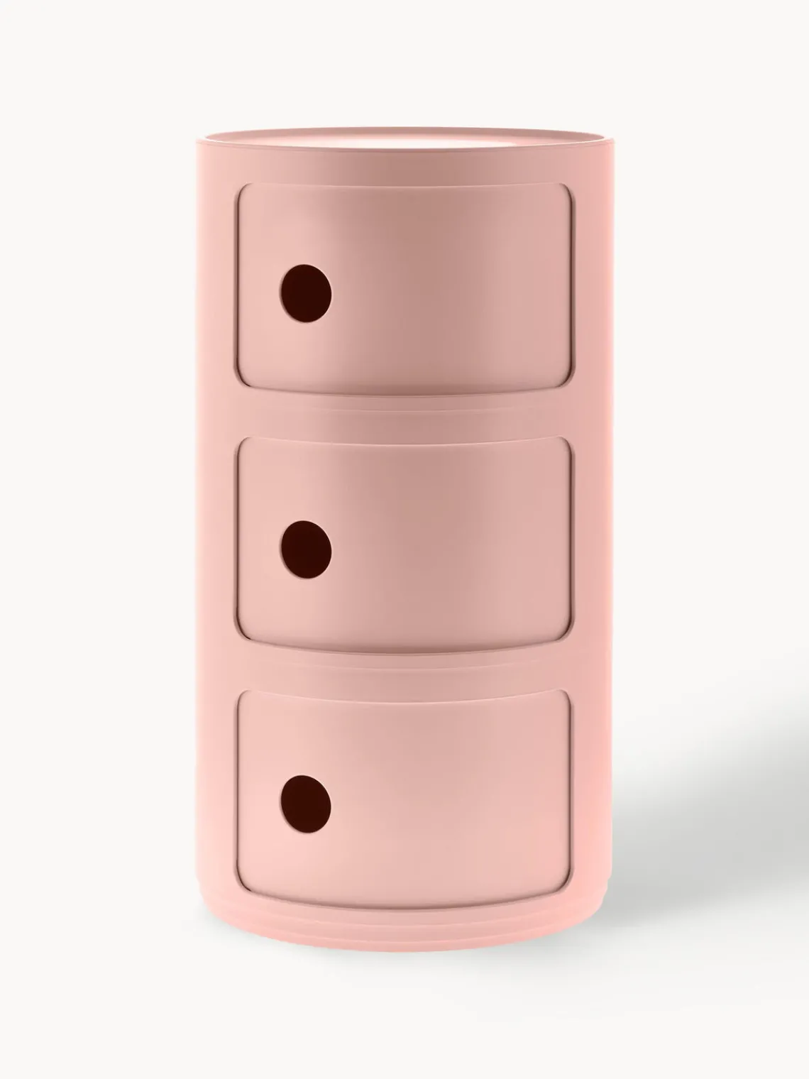 Sale Kartell Caisson design 3 modules Componibili Bio Vieux rose, mat