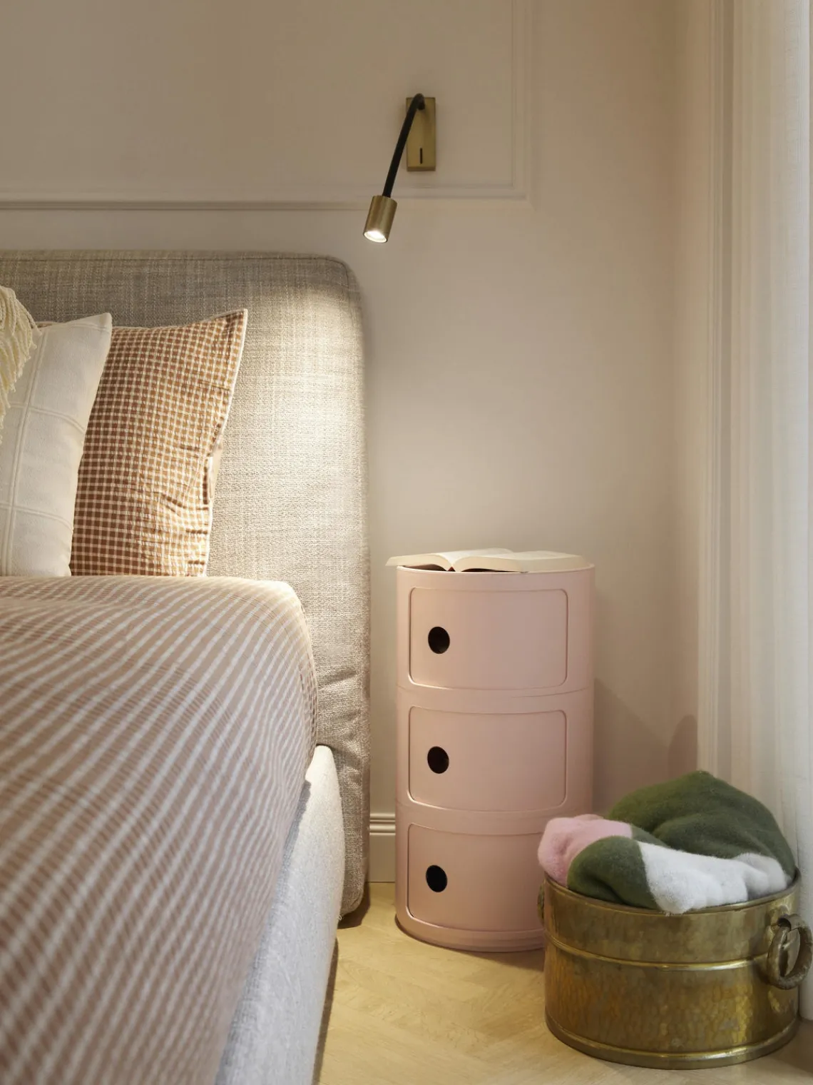 Sale Kartell Caisson design 3 modules Componibili Bio Vieux rose, mat